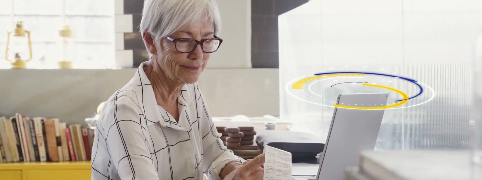 woman using laptop