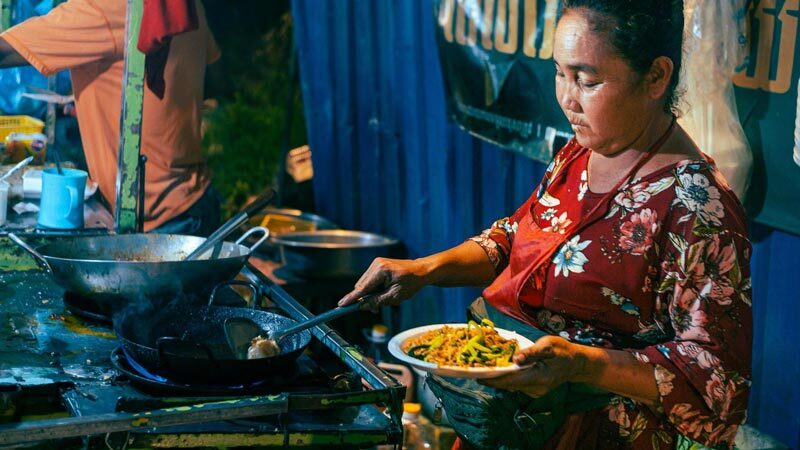 woman cooking